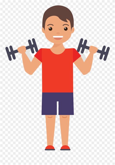 Muscles Clipart Gym Exercise Flat Design Png Transparent Png 92934