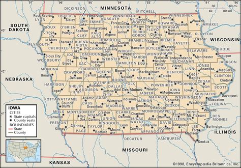 Iowa County Maps Interactive History And Complete List