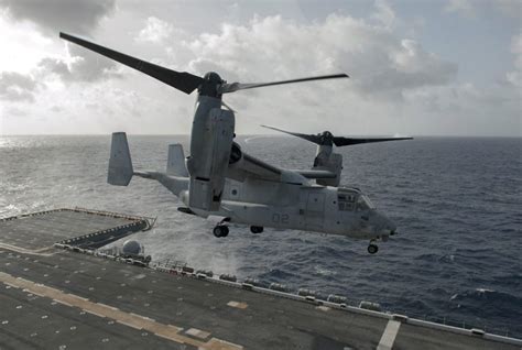 V 22 Osprey Taking Off Carrier Military Machine