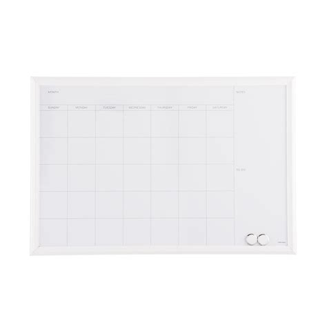 I've got myself the prettiest dry erase board that i can write on and wipe off to my heart's content with any old dry erase marker. U-Brands White Large Farmhouse Monthly Dry Erase Board ...
