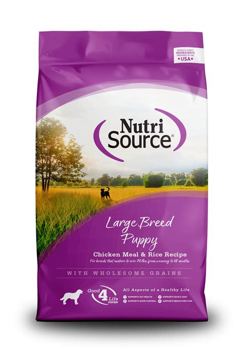 Nutrisource Large Breed Puppy Chicken And Rice Dry Dog Food 15 Lb