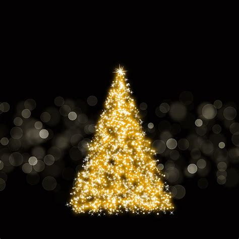 Sparkling Christmas Tree Ipad Wallpapers Free Download