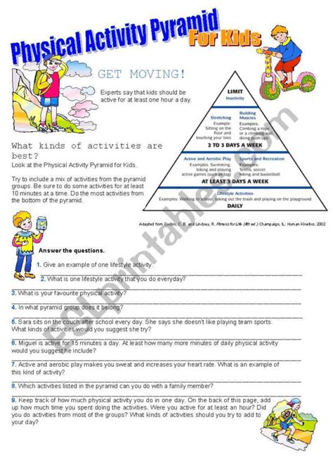 Physical Education Worksheets — Db