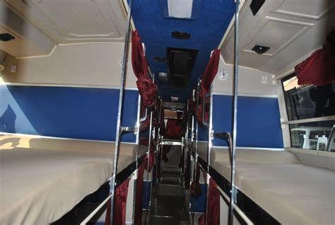 Interior Of Sleeper Buses Luxury Bus Packers And Movers Mobile
