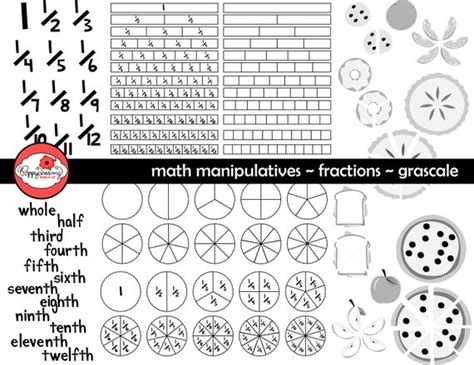 300 Dpi Math Manipulatives Measuring Clipart Mega Set School Teacher
