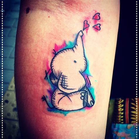 Little Elephant Tattoo By Erika Wonderland Tattoo Artist Elephant