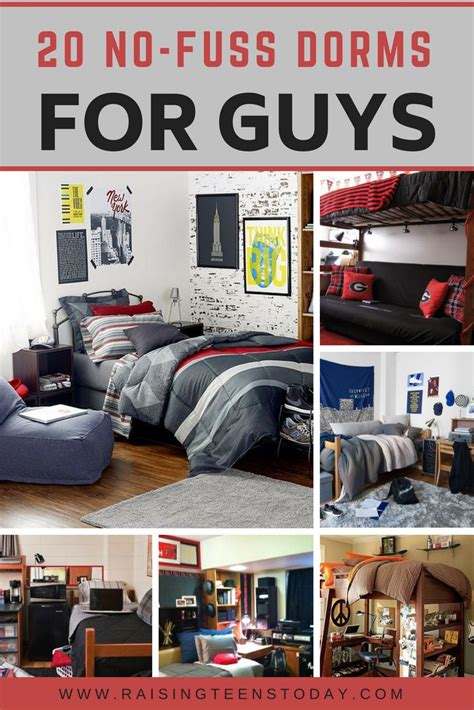 20 no fuss dorm rooms for guys raising teens today college dorm room decor cool dorm rooms
