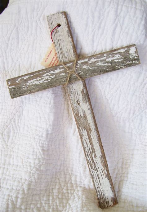 Rustic Vintage Wood Cross Wall Hanging 12 Inches By Wordzoflife