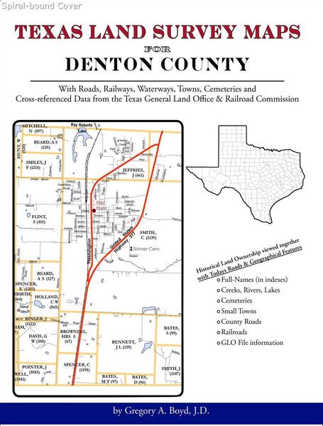 Texas Land Survey Maps For Denton County Arphax Publishing Co