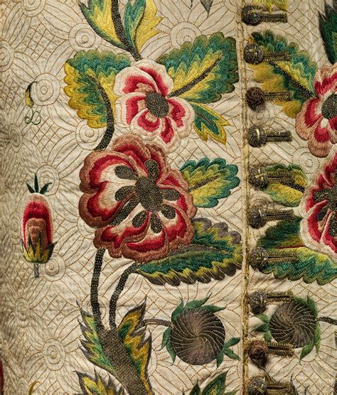 Waistcoat Date Early 18th Century Culture British Jacobean Embroidery