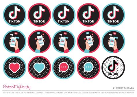 Download These Fun Free Tiktok Party Printables Birthday Party