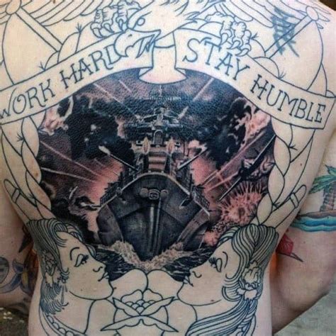 The anchor is an integral part of navy life and therefore, also the most popular design as tattoo. 70 Navy Tattoos For Men - USN Ink Design Ideas