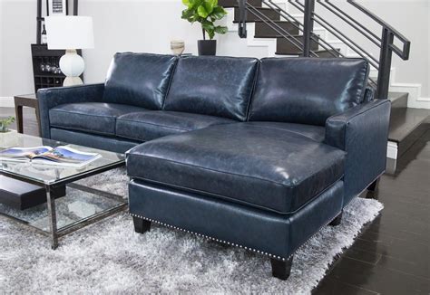 Blue Leather Sectional Sofa Sofa Living Room Ideas