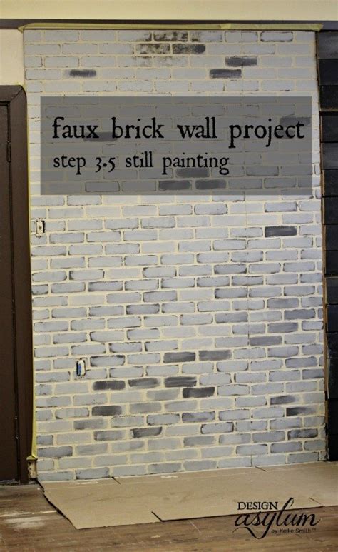Hometalk Diy Making Faux Brick Walls Look Old