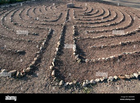 A Stone Maze Fashioned After The Tohono O Odham Indian Design Called