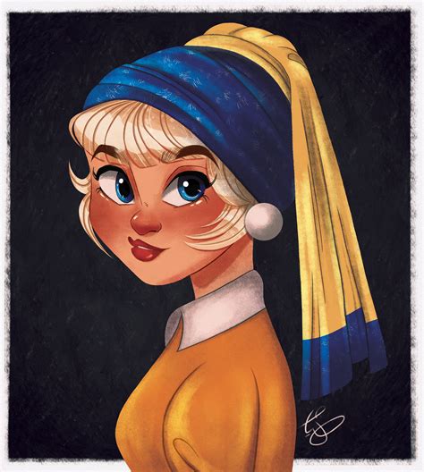 Artstation The Girl With Pearl Earring