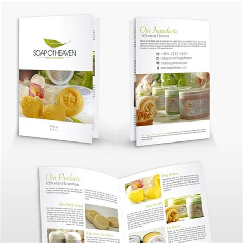 Grandma's natural handcrafted soap company the way traditional artisan handmade skin care soap was made centuries ago. soap of heaven need your creativity to make brochure ...