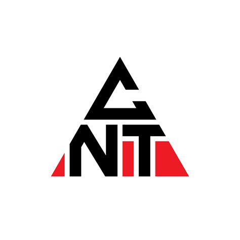 Cnt Diseño De Logotipo De Letra Triangular Con Forma De Triángulo