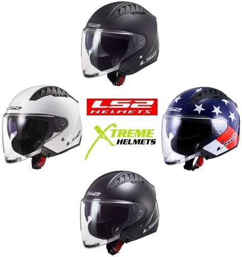 LS2 Copter Helmet Open Face Inner Sun Shield Quick Release DOT ECE XS