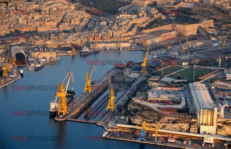 Dockyard Aerial Malta Drydocks - Malta Photos