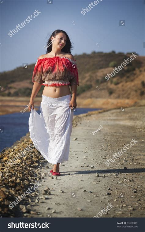 Woman On Nature Walk Rio Tinto Stock Photo 83130949 Shutterstock