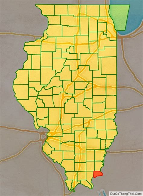 Map Of Hardin County Illinois