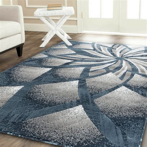 Ebern Designs Kimbrel New Modern Greyivory Area Rug And Reviews Wayfairca