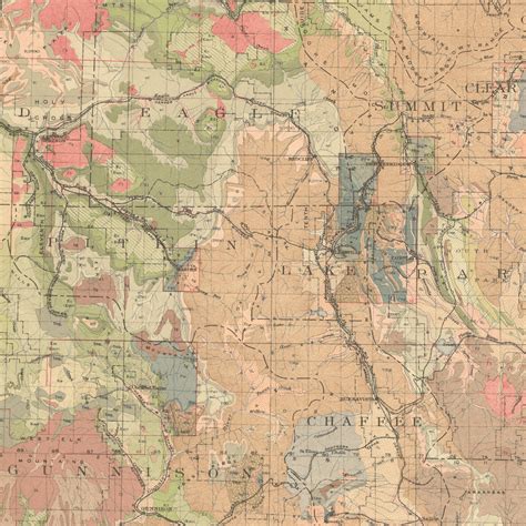 Hm 02 1913 Geologic Map Of Colorado George Colorado Geological Survey