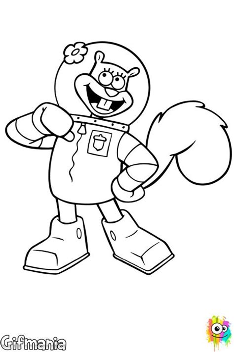 Benefits of using printable spongebob coloring pages Color as you like to Sandy Cheeks! #spongebob #sandycheeks ...