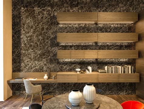 Dark Emperador Ultra Marmi Marble Effect Floor And Wall Coverings