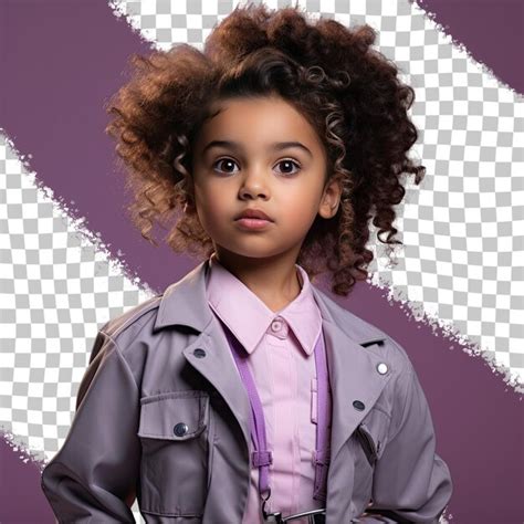 Premium Psd A Rebellious Preschooler Girl With Kinky Hair From The