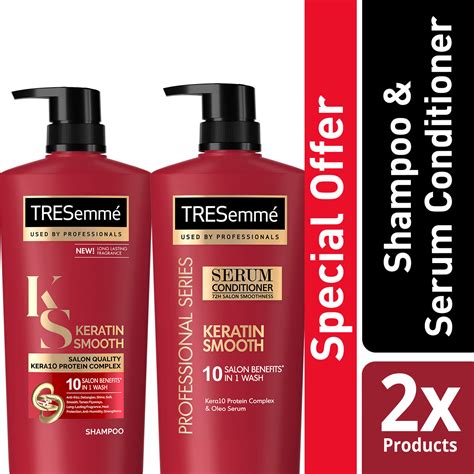 Tresemmé Keratin Smooth Anti Frizz Shampoo And Hair Conditioner 620ml