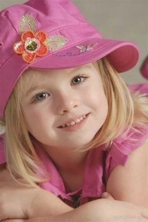 Cute Baby Girl Wearing Pink Hat