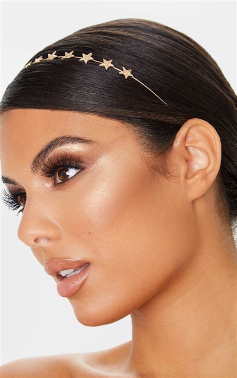 Gold Star Headband Accessories Prettylittlething Il