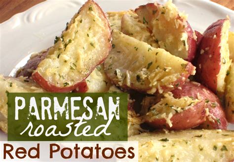 2 lbs red potatoes, sliced 1/2 inch thick. Parmesan Roasted Red Potatoes - Sugar n' Spice Gals