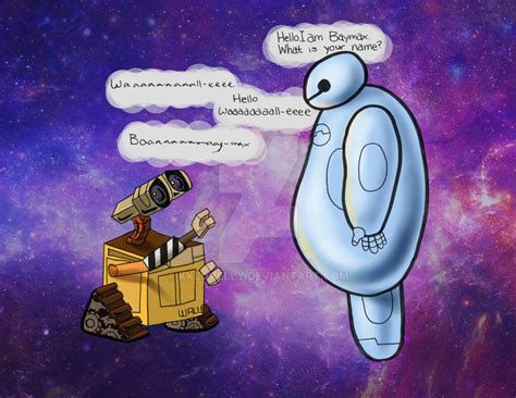 Walle And Baymax By Kklovelly On Deviantart