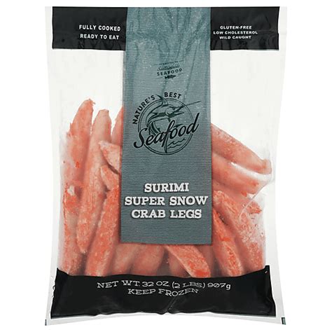 Natures Best Seafood Snow Crab Legs Super Surimi 32 Oz Shop