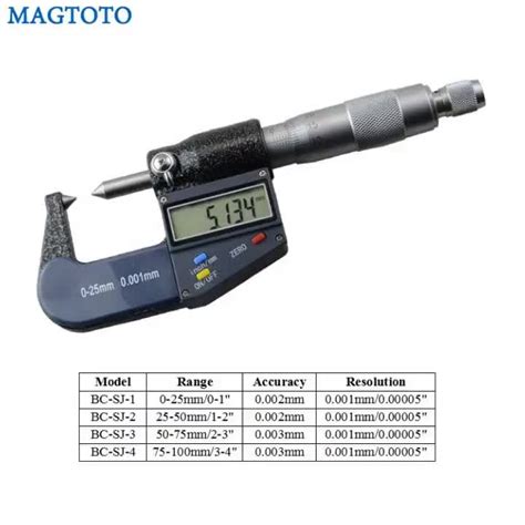 0 25mm 25 50mm Deep Throat Electronic Digital Outside Micrometer Buy