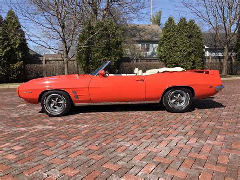 1969 Pontiac Firebird Convertible Orange Rwd Automatic For Sale