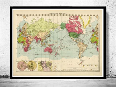 Old World Map In 1922 Vintage Maps And Prints