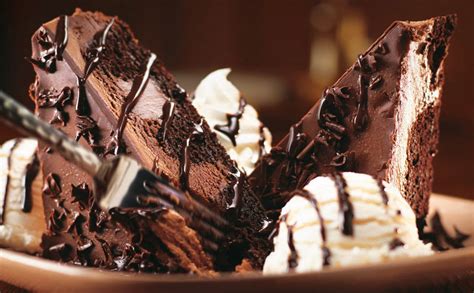 A dark cocoa cake covered with two kinds of chocolate. LongHorn Steakhouse #Revew "Steaks That Sizzle" - Living Chic Mom