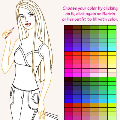 Barbie Coloring Games | Coloring Pages To Print