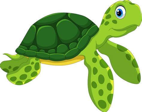 Premium Vector Cute Sea Turtle Cartoon
