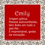 Significado Do Nome Emily Significado Dos Nomes