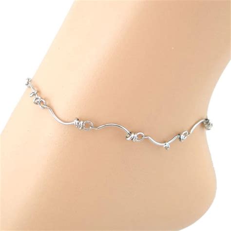 Simple Silver Anklet Vincraft