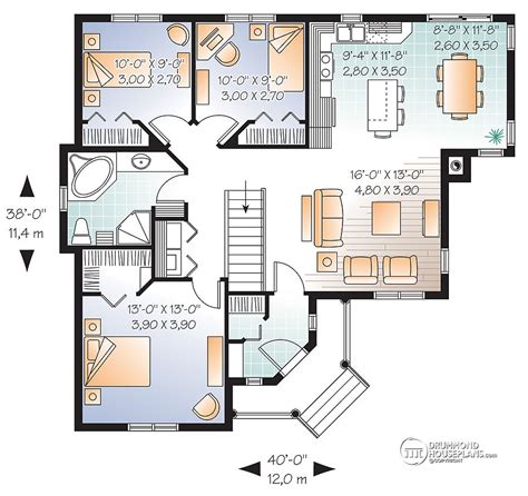 Perfect Floor Plan Modern 3 Bedroom House Design Most Valued New Home