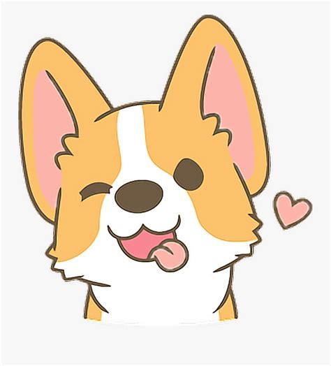 Dog Clipart Kawaii Cute Simple Dog Drawing Transparent Clipart Dog