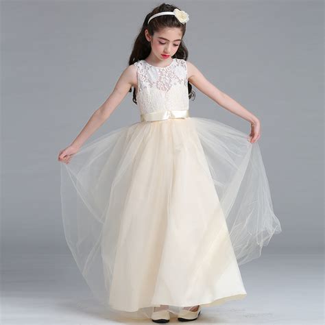 2020 Foreign Trade Childrens Dress Lace Princess Dress Skirt Long