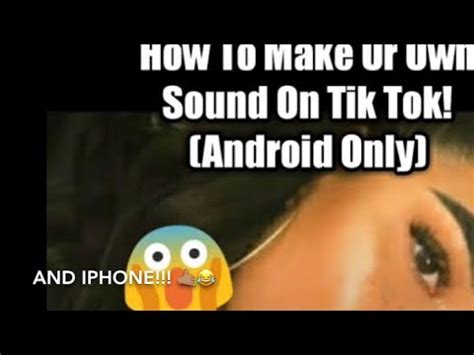 Want to use a favorite sound from tiktok as a ringtone on your android phone? How to make a sound on tik tok! (Android And IPhone ...