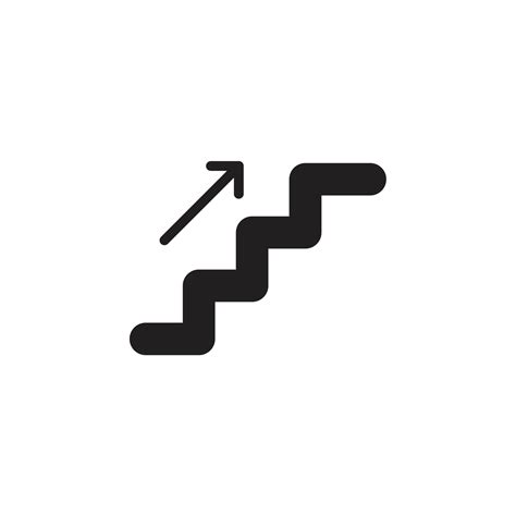 Stairs Icon Template Black Color Editable Stairs Icon Symbol Flat